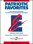 Essential Elements Patriotic Favorites Conductor band method book cover
